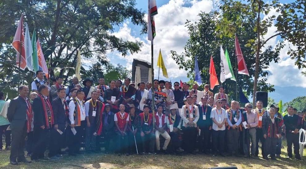 Nuzota Swuro and others during the inauguration of Chesezu-Tsiesema Krotho Generation Park on November 7.